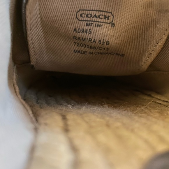 Gold and blue coach sneakers sz 6 - Picture 11 of 13